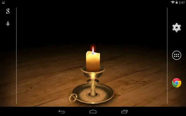 3D Melting Candle Free android App screenshot 0