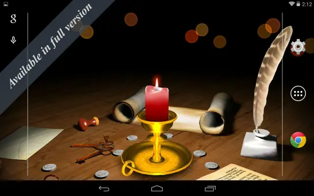 3D Melting Candle Free android App screenshot 2